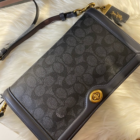 💰SOLD - 31070 - Coach Riley in Signature Canvas - Picture 7 of 14